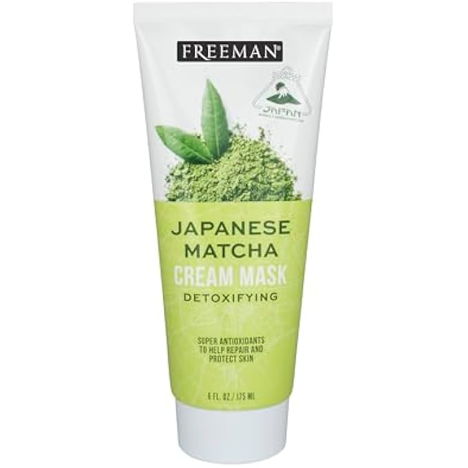 Freeman EXOTIC BLENDS JAPANESE MATCHA CREAM FACE MASK, SKIN REPAIRING & DETOXIFYING FACIAL MASK, RIDS IMPURITIES, CLEAN SKINCARE, FOR OILY & NORMAL SKIN TYPES, 6 FL. OZ./175 ML. TUBE - Image 1